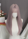 Pastel Pale Plum Straight Synthetic Hair Wig NS546