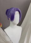 Blue Lock Reo Mikage Purple Straight Lace Front Synthetic Men's Wig LF6060