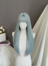 Pastel Blue Straight Synthetic Hair Wig NS565