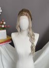 Ash Blonde With Brown Roots Braided Lace Front Synthetic Wig LF2163