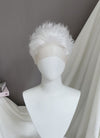 White Wavy Lace Front Synthetic Men's Wig LF6077