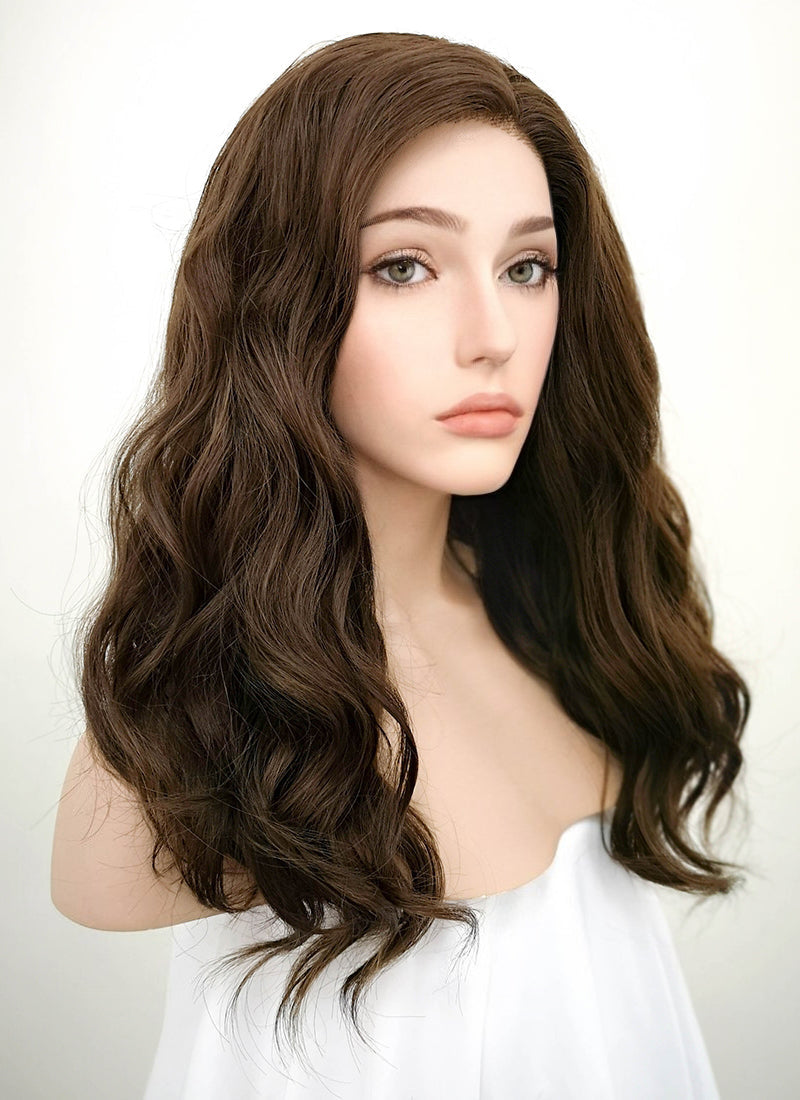 Brown synthetic clearance lace front wig