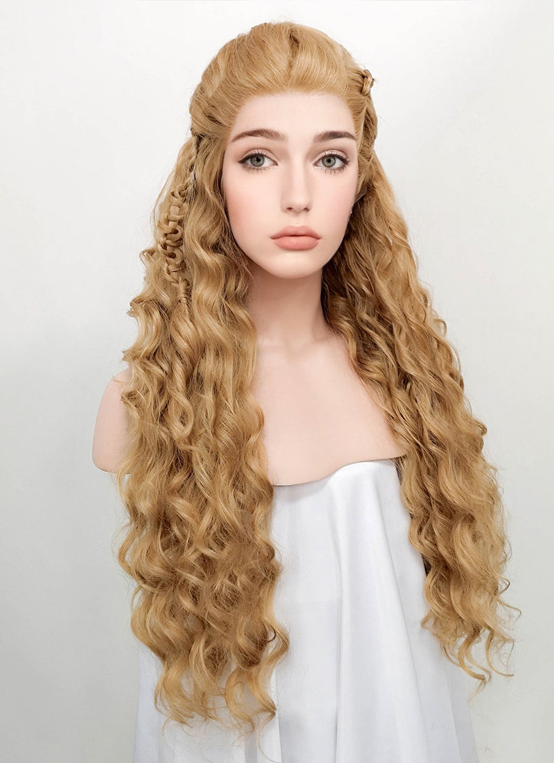 Brown viking wig sale