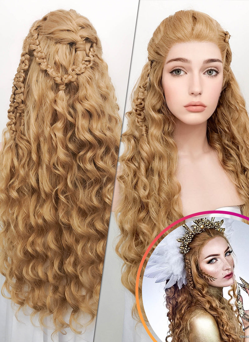 Lace frontal braid outlet wig