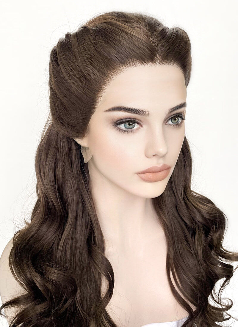 Brunette Braided Lace Front Synthetic Wig