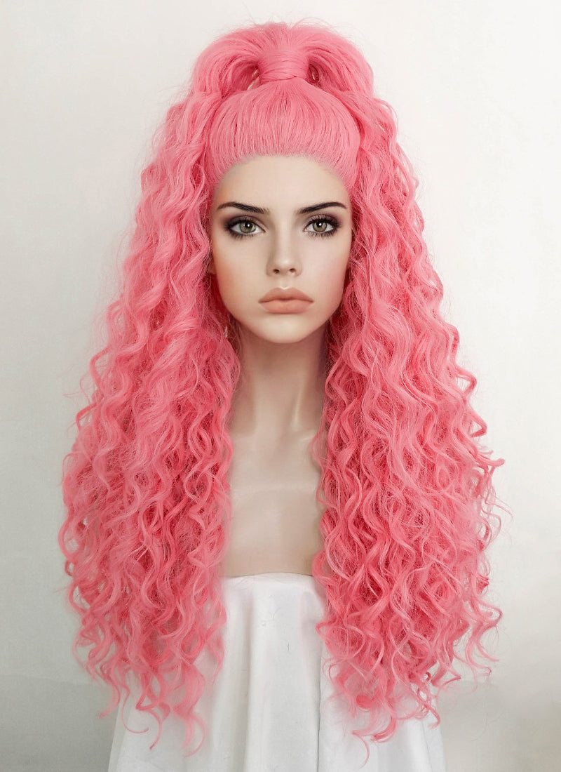 Natural hair hotsell pink wig