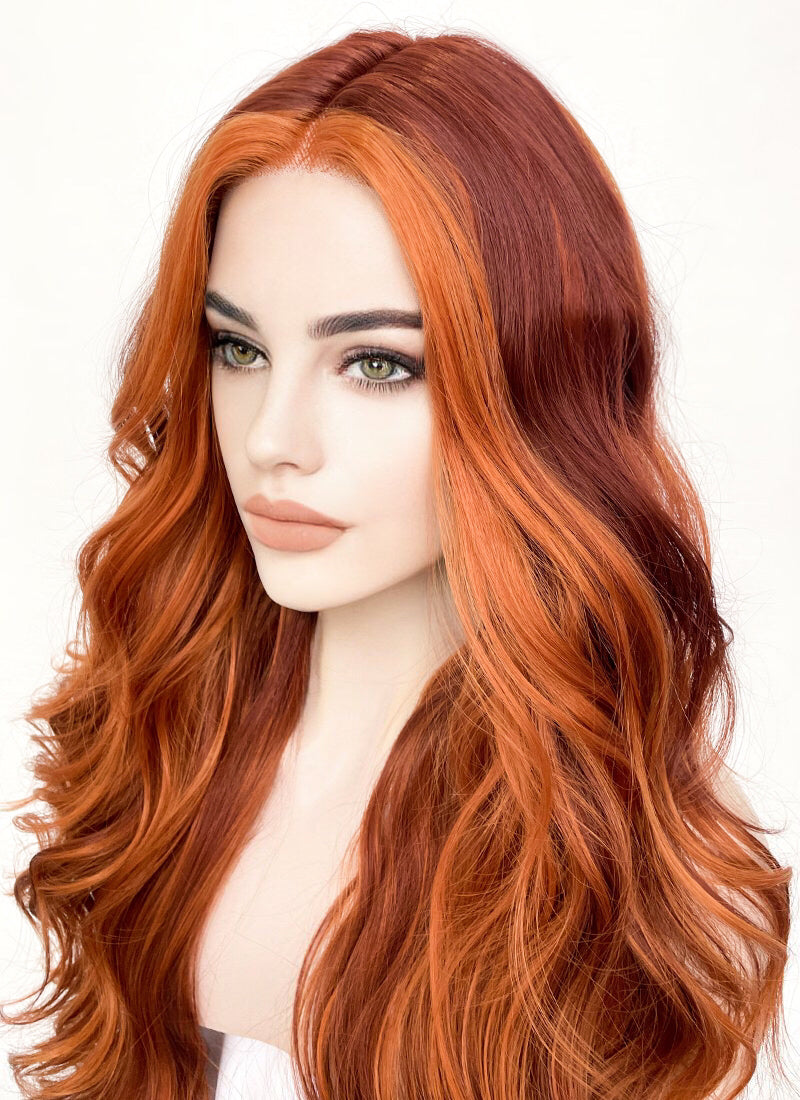 Lace front shop wig auburn