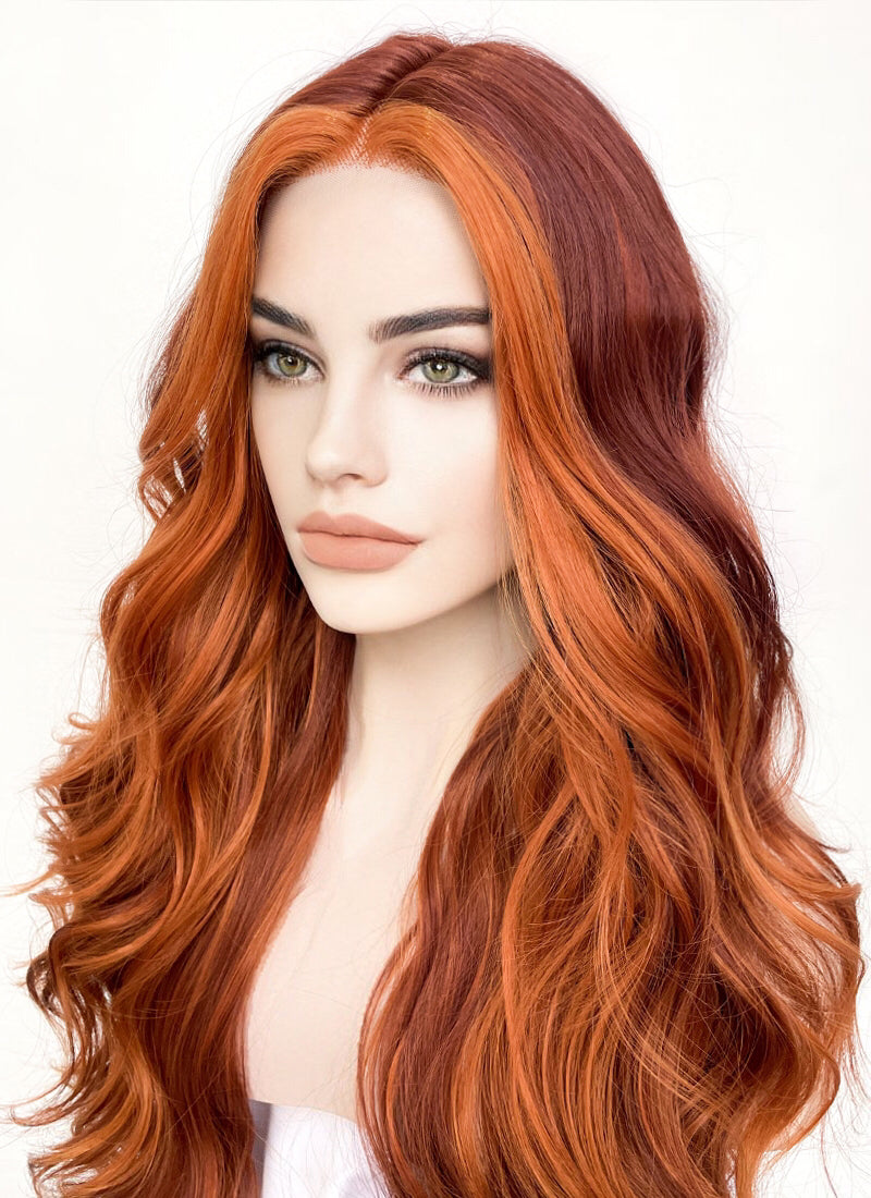 Orange Mixed Auburn Lace Front Wig WigIsFashion wigisfashion ca