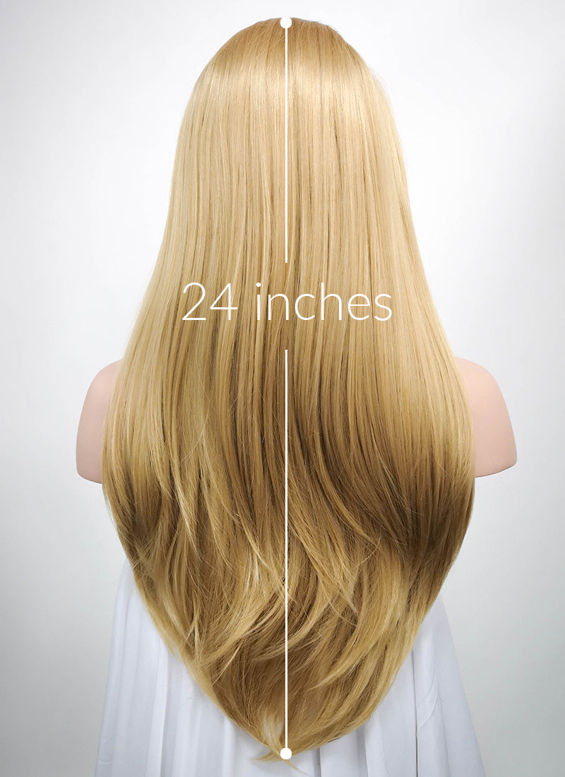 Medium straight clearance blonde wig