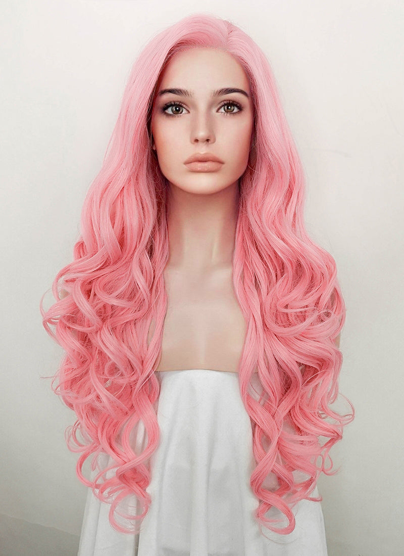 Cheap lace front wig pink best sale