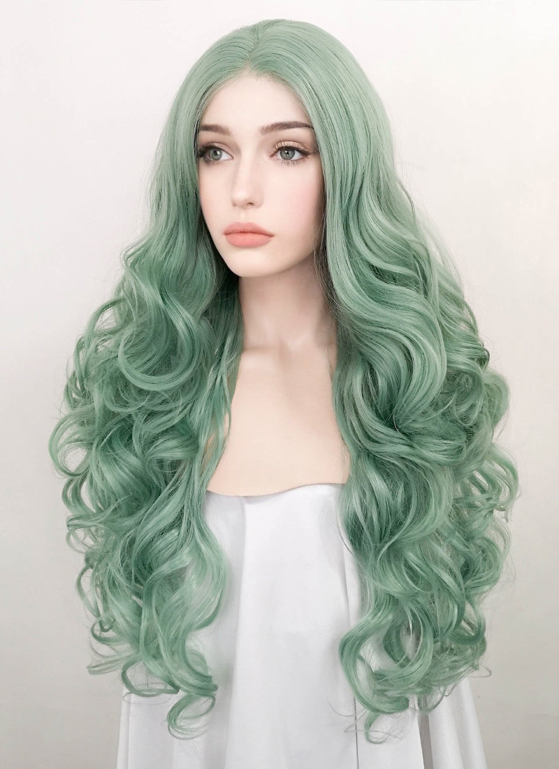 Mint shop colored wig