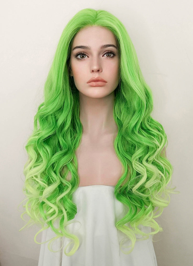 Green Color Wigs Wig Is Fashion tagged