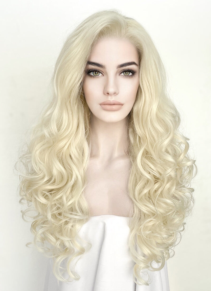 Barbie Light Blonde Wavy Lace Front Synthetic Wig LF5151