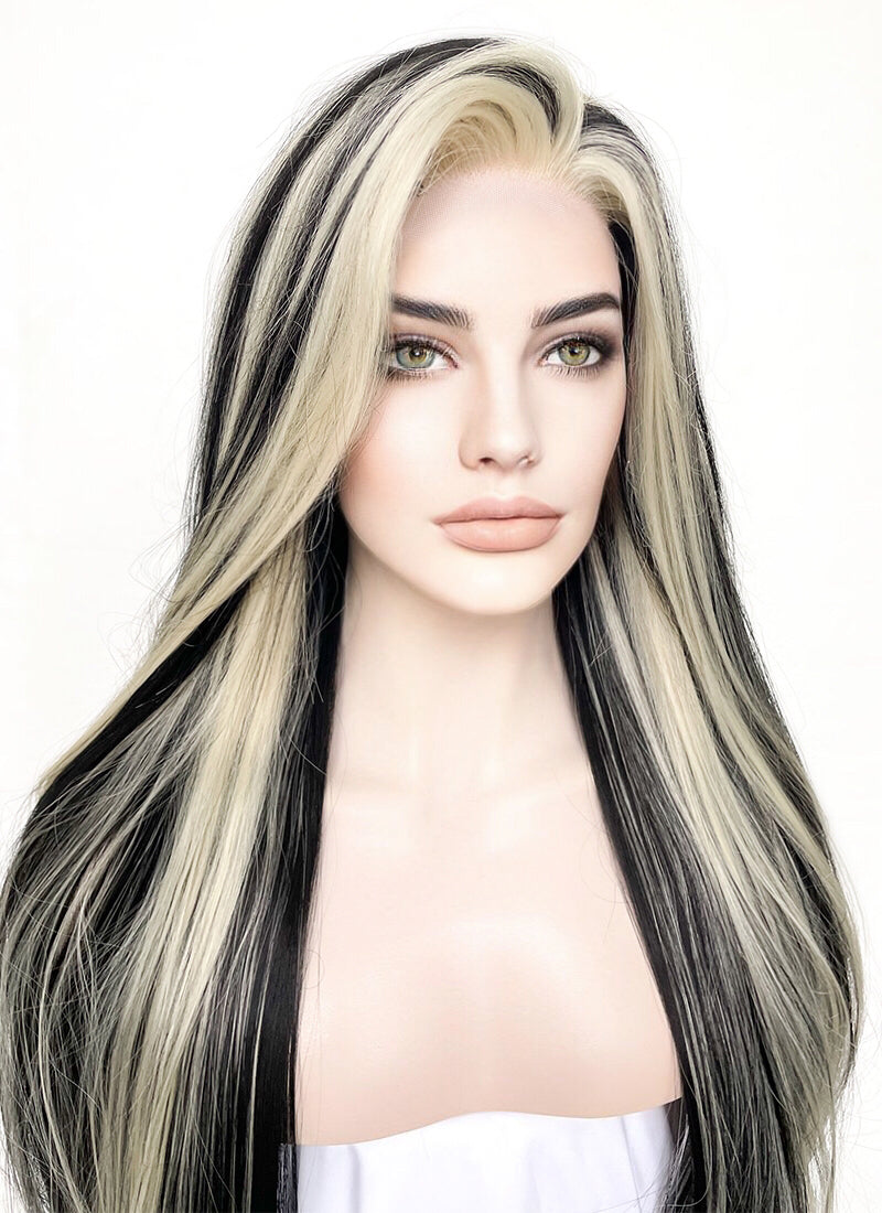 Blonde Mixed Black Lace Front Wig WigIsFashion wigisfashion ca