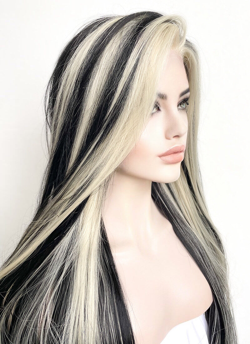 Blonde Mixed Black Lace Front Wig WigIsFashion wigisfashion ca