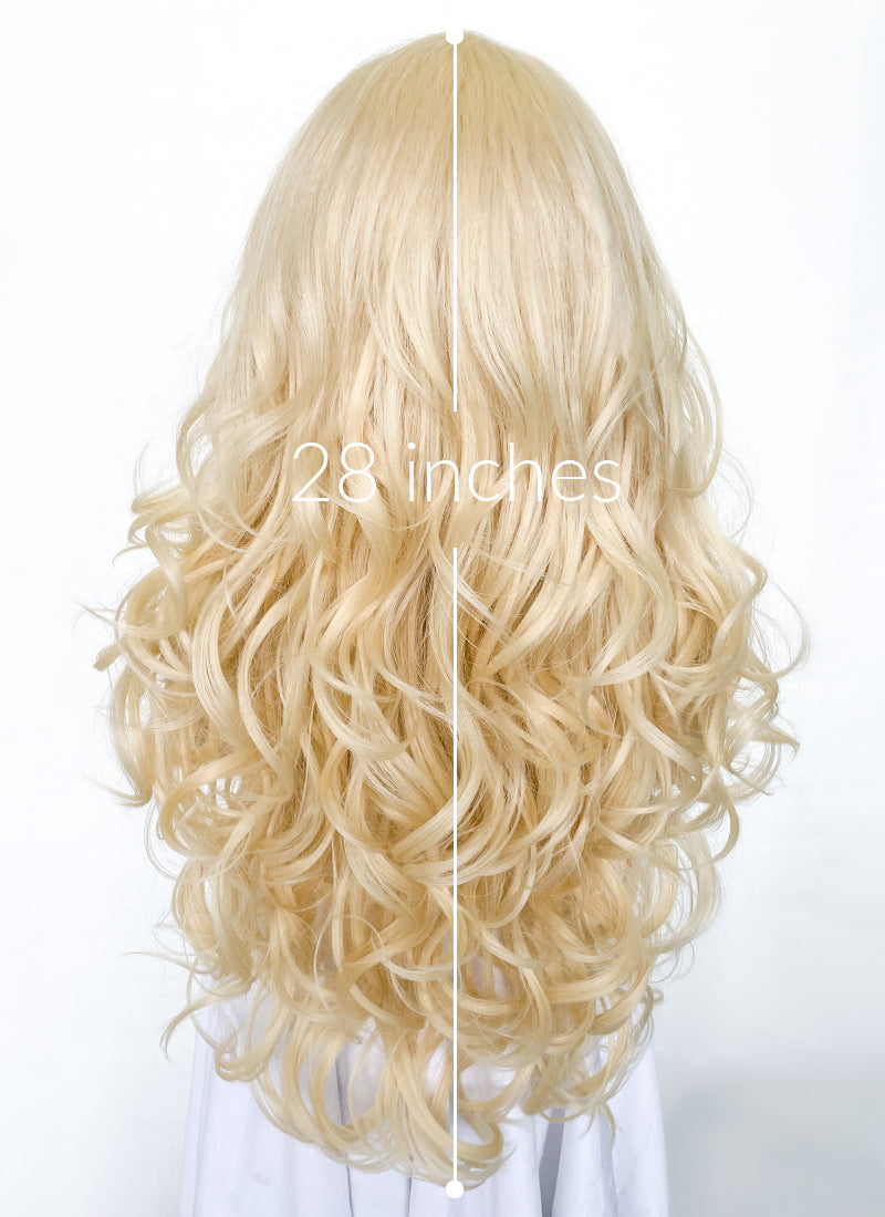Blonde l part wig sale