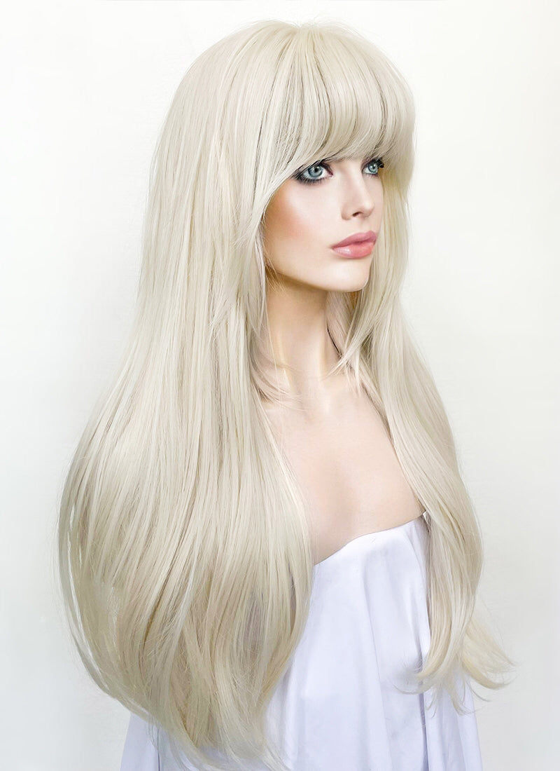 Platinum Blonde Lace Front Wig WigIsFashion wigisfashion ca