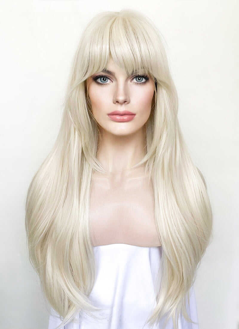 Platinum Blonde Lace Front Wig WigIsFashion wigisfashion ca