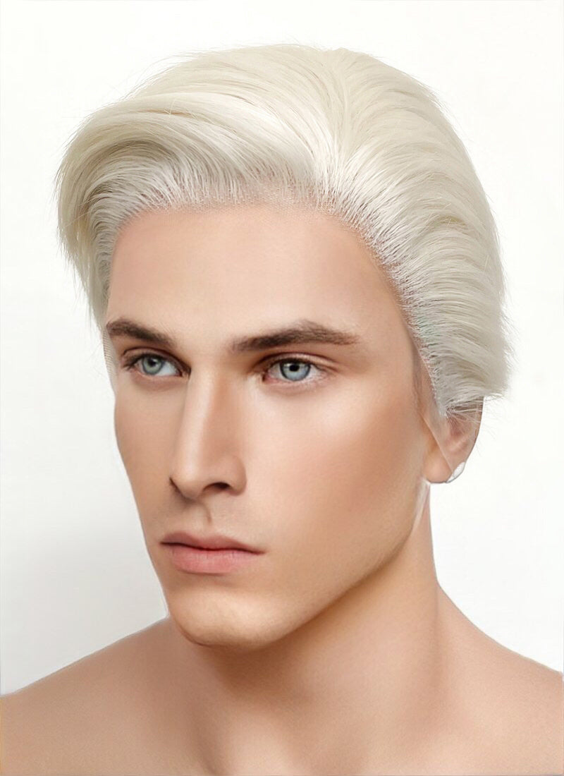 Barbie Ken Platinum Blonde Straight Lace Front Synthetic Men s Wig LF6023