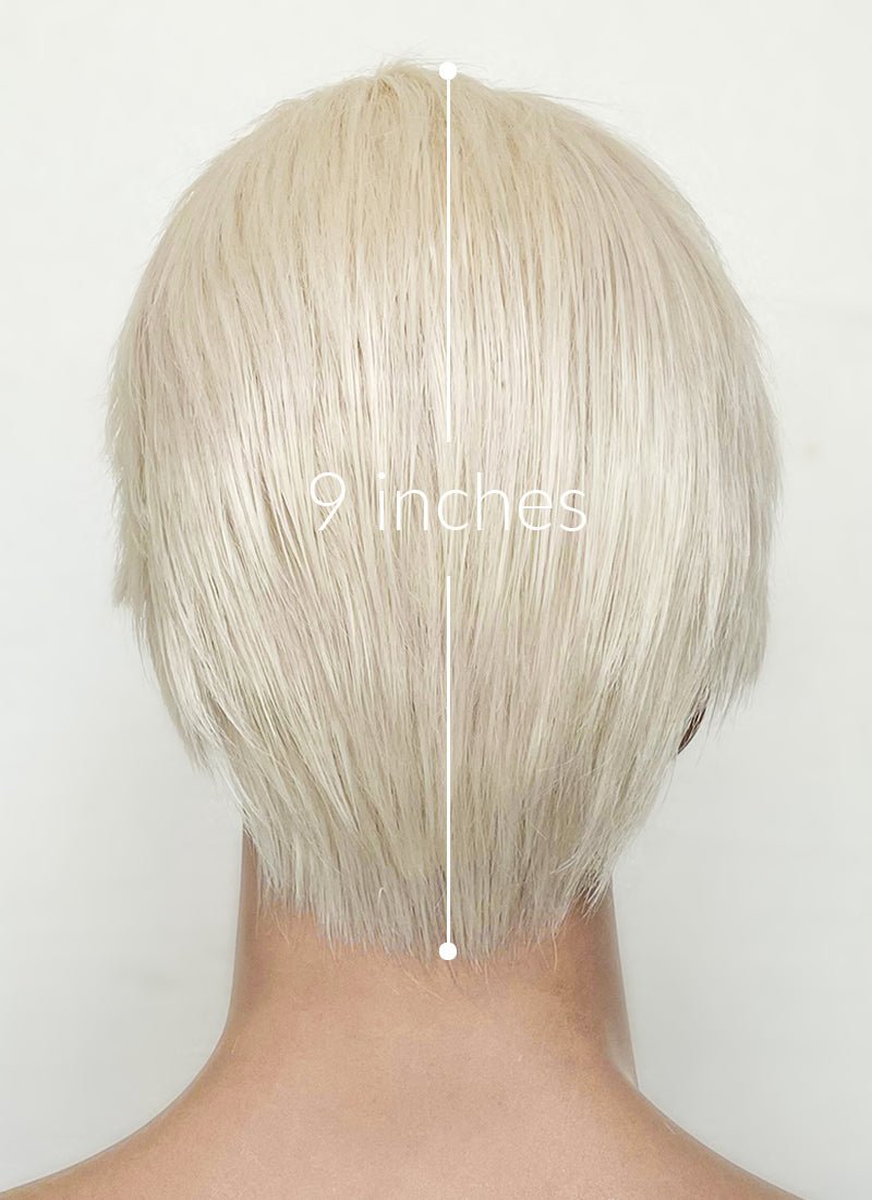 Barbie Ken Platinum Blonde Straight Lace Front Synthetic Men s Wig LF6023