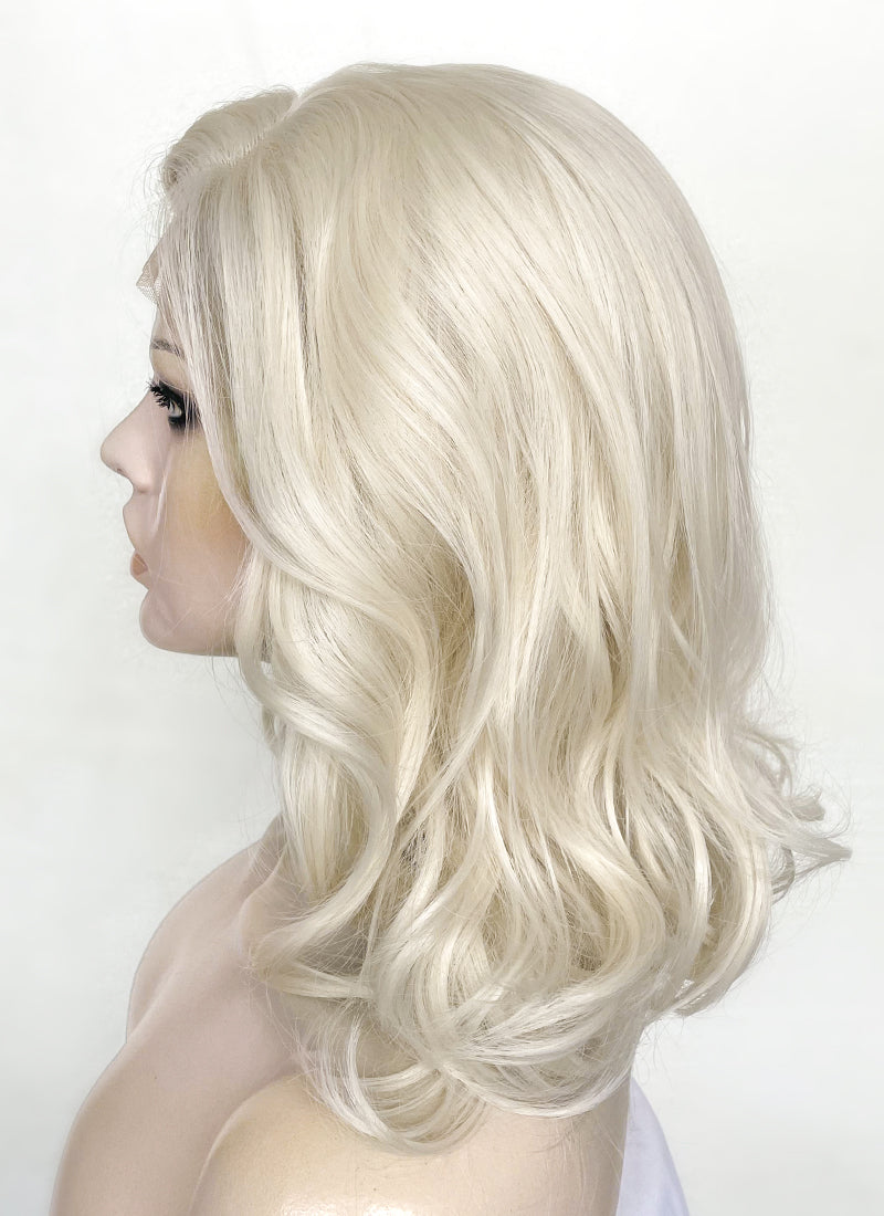 Barbie Platinum Blonde Wavy Lace Front Synthetic Wig LF6024