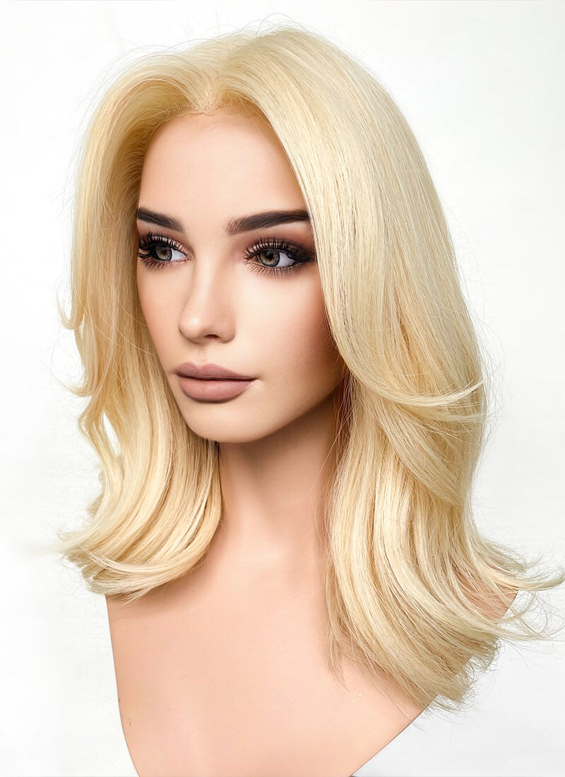 Blonde Curtain Bangs Lace Front Wig WigIsFashion wigisfashion ca