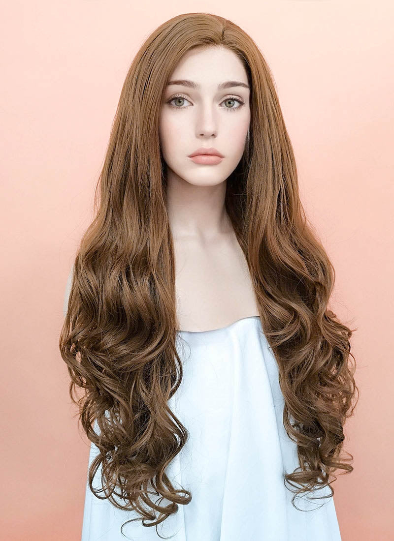 Brown on sale synthetic wig