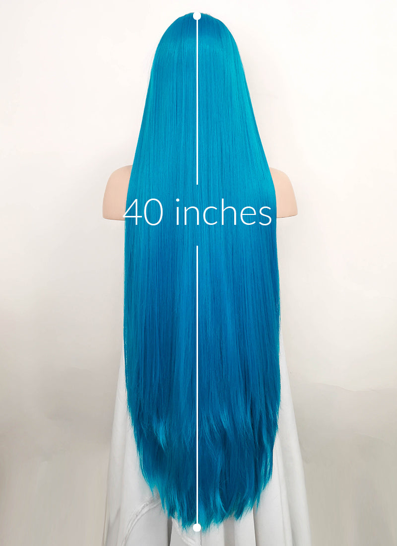 Long blue deals wigs for sale