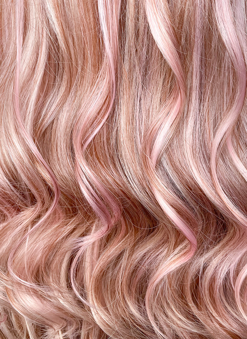 Brown pink ombre outlet wig