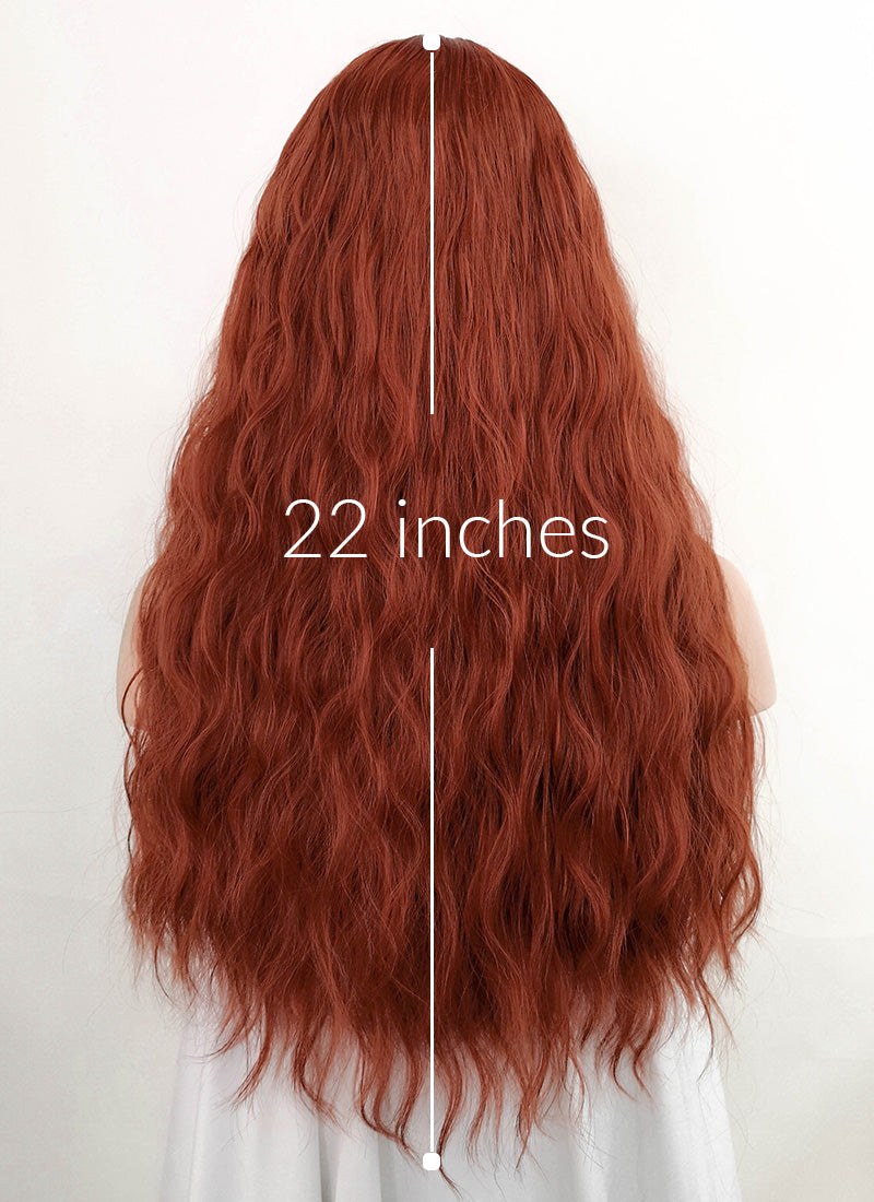 Auburn Wavy Synthetic Wig NS346