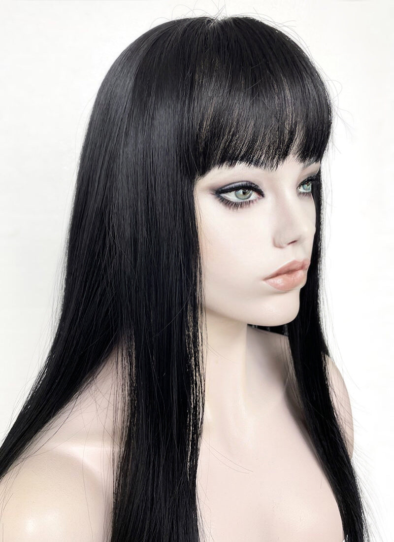 Junji Ito Maniac Tomie Jet Black Synthetic Wig wigisfashion ca